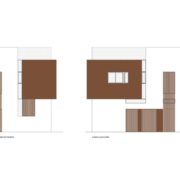 Vivienda bifamiliar Alzados